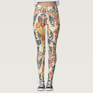 Barockfloral: Vintages klassisches Tapete. Leggings
