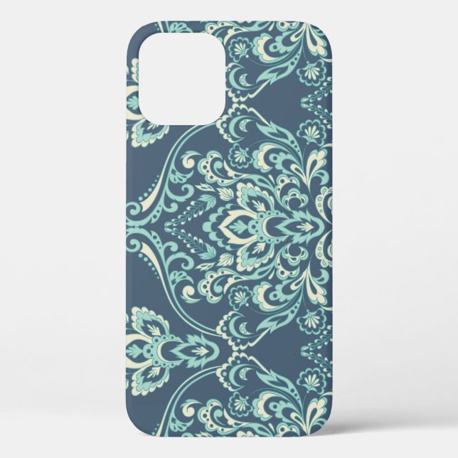 Barockflorale Vintage Tapete Case-Mate iPhone Hülle (Rückseite)