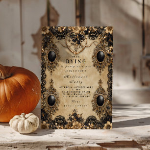 Barockgotische Halloween-Nacht Einladung
