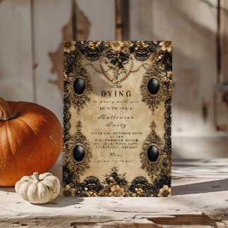 Barockgotische Halloween-Nacht Einladung