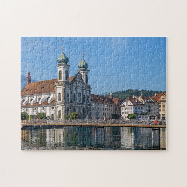 Barockkirche, Luzern Schweiz Reisen Puzzle (Horizontal)