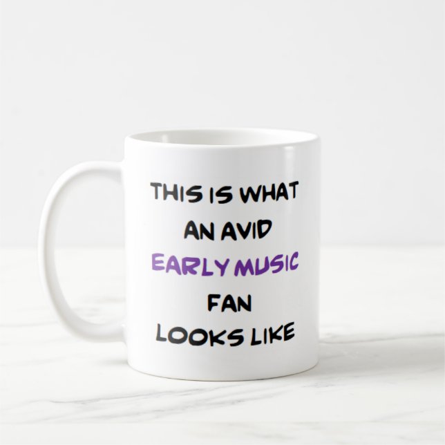 Barockmusikfan Kaffeetasse (Links)