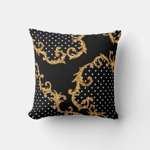 Barockmuster goldgelb kissen