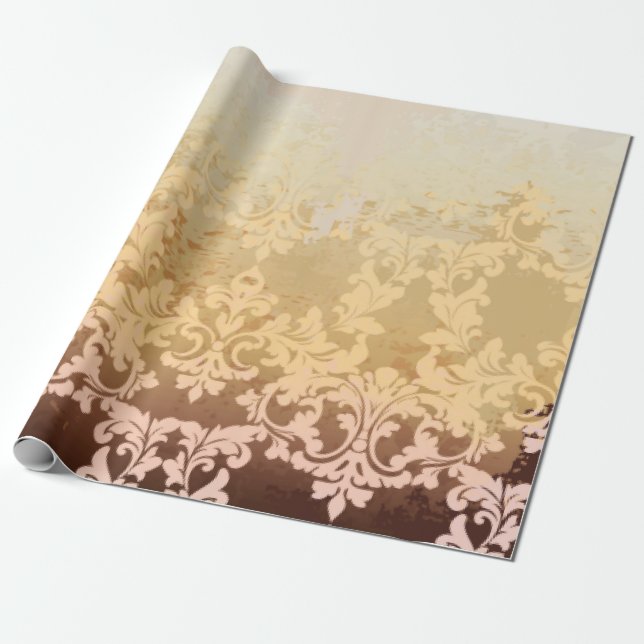 Barockmuster Vintag  Geschenkpapier (Ungerollt)