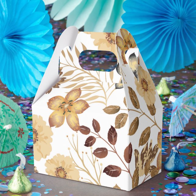 Barockölfarbige Blume Geschenkschachtel (Party)