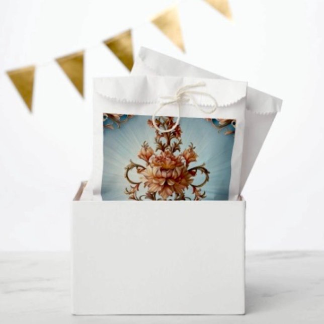 Barockrose - Gunstbeutel Geschenktütchen (Favor Bag Dimensions: 5.75”x8” sold in sets of 50. )