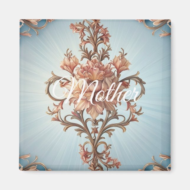 Barockrose  magnet (Vorne)