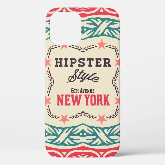 Barockschmuck und Blumendetails, Hipster-Karte Case-Mate iPhone Hülle (Rückseite)