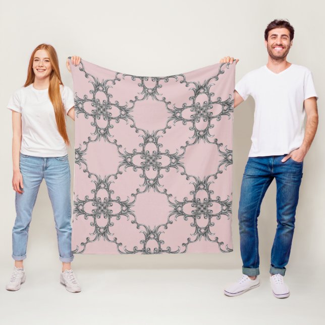 Barockschmuck-Vliesdecke Fleecedecke (Beispiel)