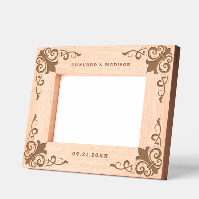 Barockschmuck zum Hochzeitstil Geätzte Rahmen (Links)