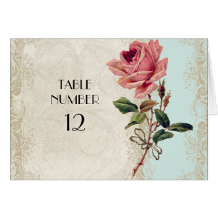 Barockstil Vintage-Rose Aqua und Creme Spitze