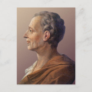 Baron de Montesquieu Postkarte
