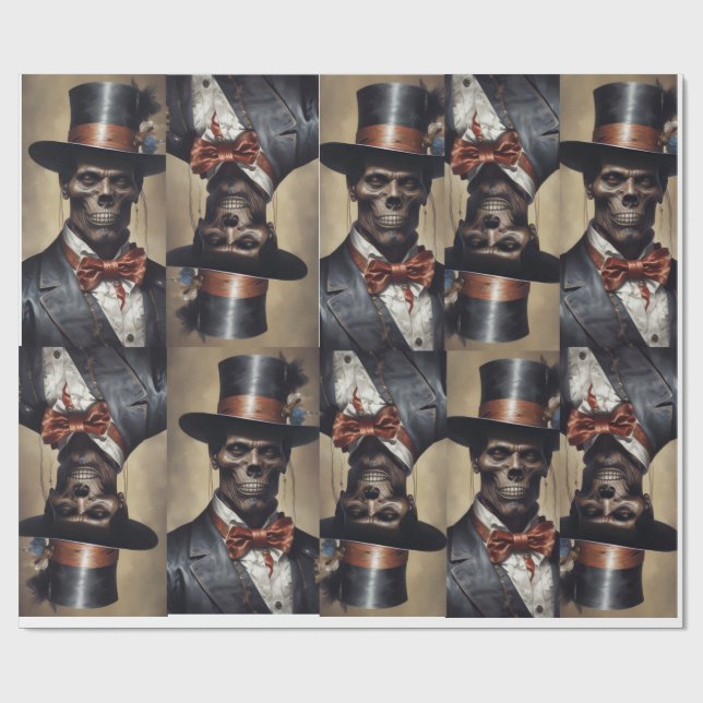 Baron Samedi Gothic Geschenkpapier (Flach)