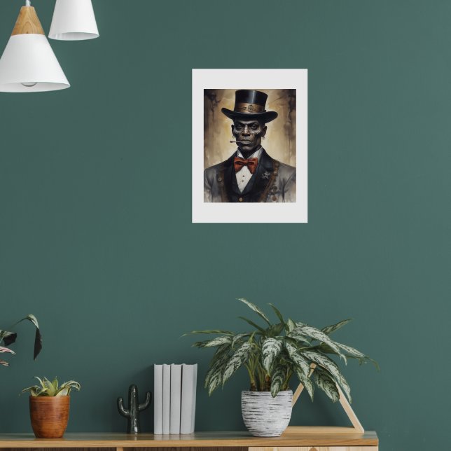 Baron Samedi-Porträt Poster (Wohnzimmer 1)