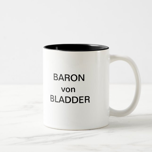 BARON von BLADDER Zweifarbige Tasse (Rechts)