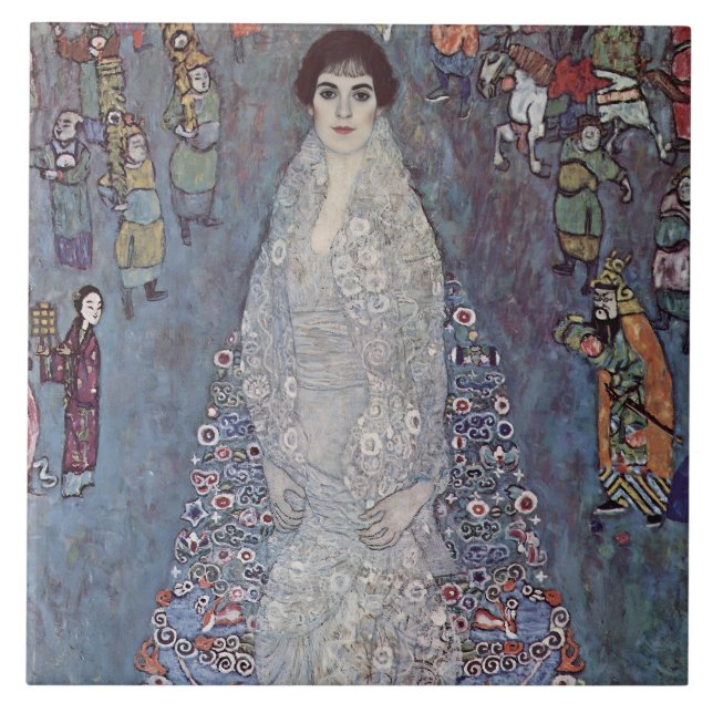 Baroness Elisabeth Bachofen-Echt by Gustav Klimt Fliese (Vorderseite)