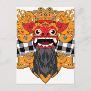 Barong Bali Postkarte
