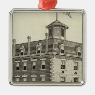 Barons House, Concordia, Kansas Silbernes Ornament