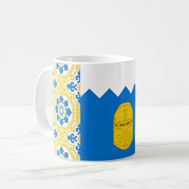 Barony Bronzelm Populace Abzeichen Kaffeemaschine  Kaffeetasse (Vorderseite Links)