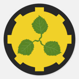 Barony Caerthe Populace Abzeichen Classic Round St Runder Aufkleber