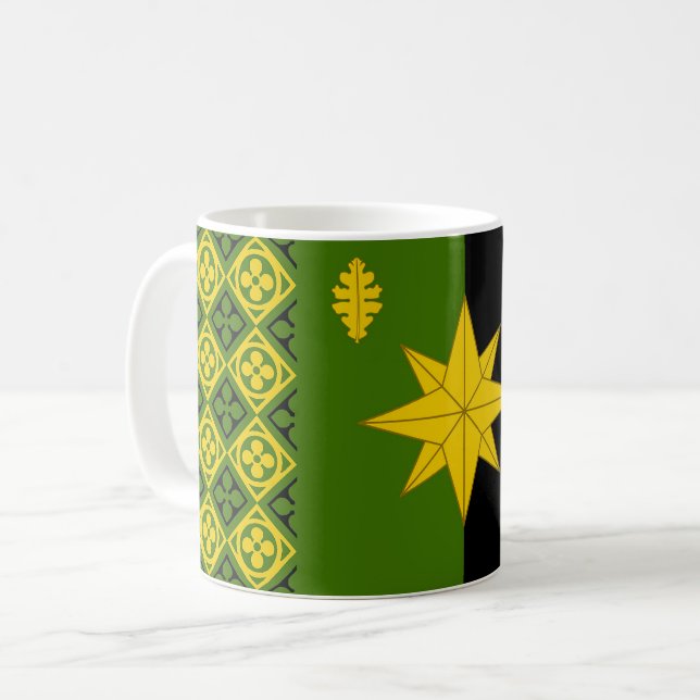 Barony of Brendoken Populace Abzeichen Kaffee Tass Kaffeetasse (Vorderseite Links)
