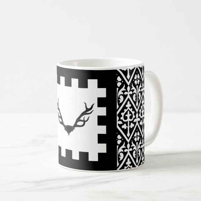 Barony of Buckland Cross Populace Abzeichen Kaffeetasse (VorderseiteRechts)