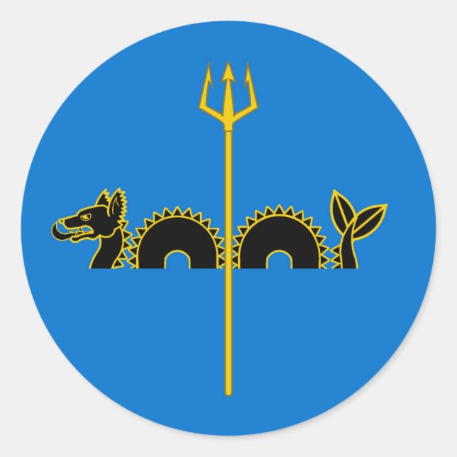 Barony of Calafia Populace Abzeichen Runder Aufkleber (Vorderseite)