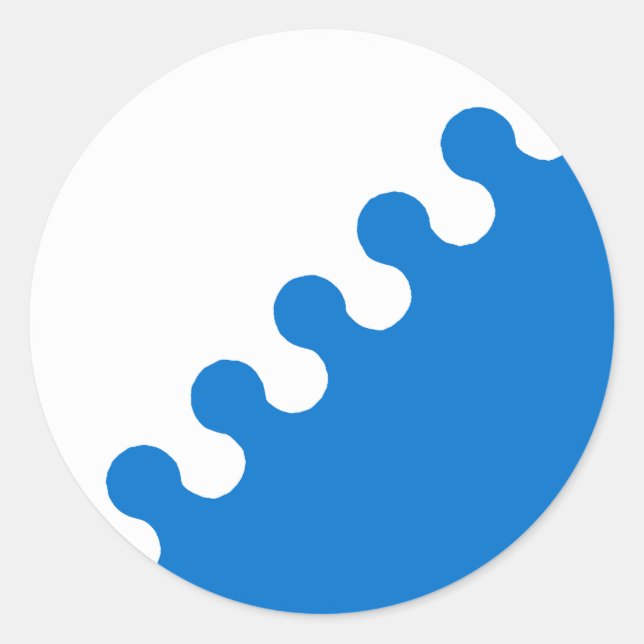 Barony of Cleftlands Populace Abzeichen Runder Aufkleber (Vorderseite)