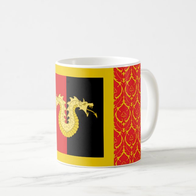 Barony of Dragon's Laire Population Abzeichen Kaff Kaffeetasse (VorderseiteRechts)