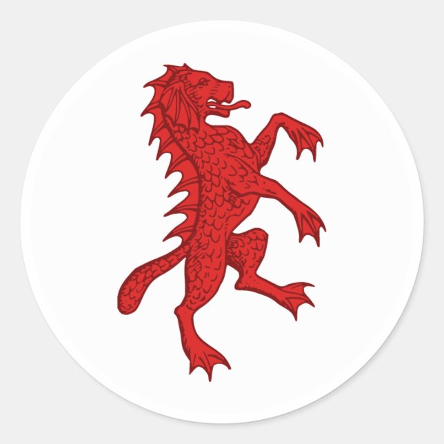 Barony of Dun Carraig Populace Abzeichen Runder Aufkleber (Vorderseite)