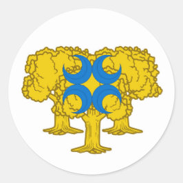 Barony of Gyldenholt Populace Abzeichen Classic Ro Runder Aufkleber