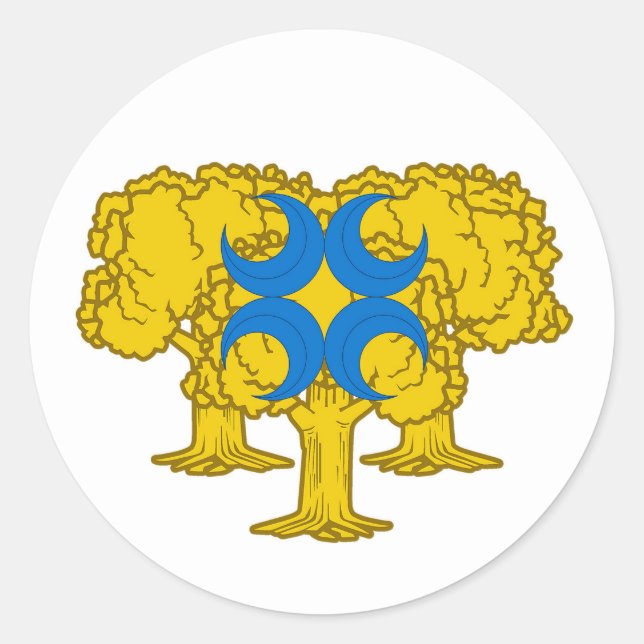 Barony of Gyldenholt Populace Abzeichen Classic Ro Runder Aufkleber (Vorderseite)