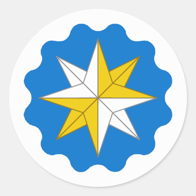 Barony of Highland Foorde Populace Abzeichen Runder Aufkleber (Vorderseite)