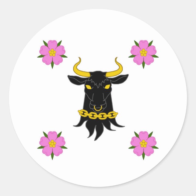 Barony of Montengarde Populace Abzeichen Runder Aufkleber (Vorderseite)