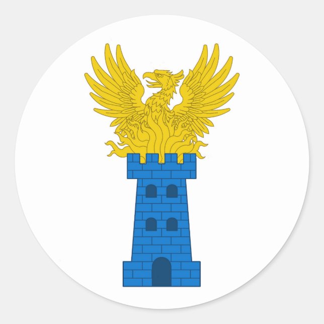 Barony of Nordwache Populace Abzeichen Classic Rou Runder Aufkleber (Vorderseite)