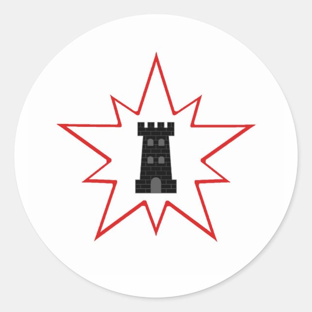 Barony of Northkeep Populace Abzeichen Runder Aufkleber (Vorderseite)