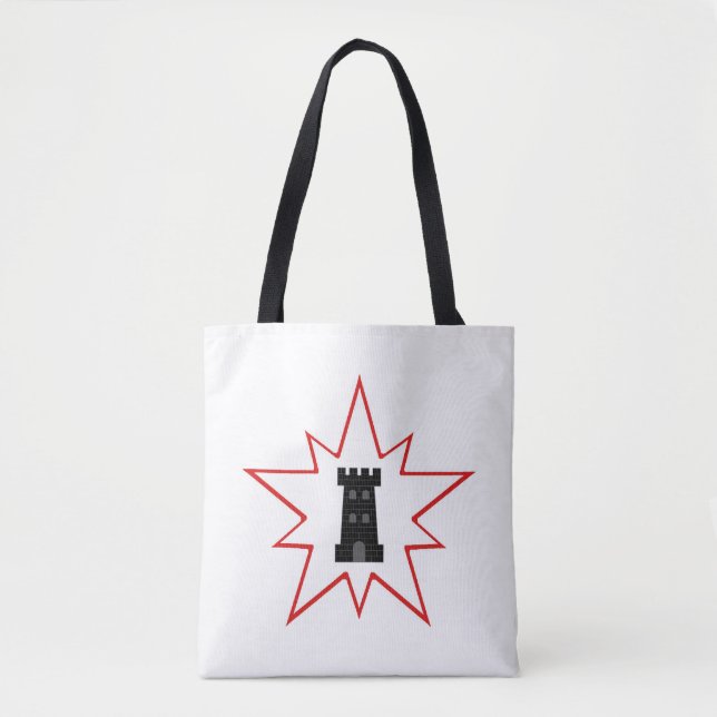 Barony of Northkeep Populace Badge Tote Bag (Vorderseite)