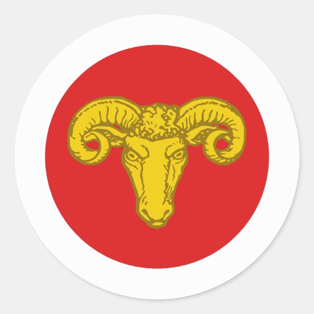 Barony of Ramshaven Populace Abzeichen Runder Aufkleber (Vorderseite)