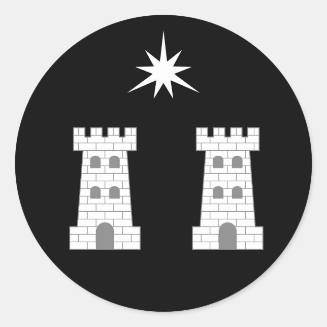 Barony of Stargate Populace Abzeichen Runder Aufkleber (Vorderseite)