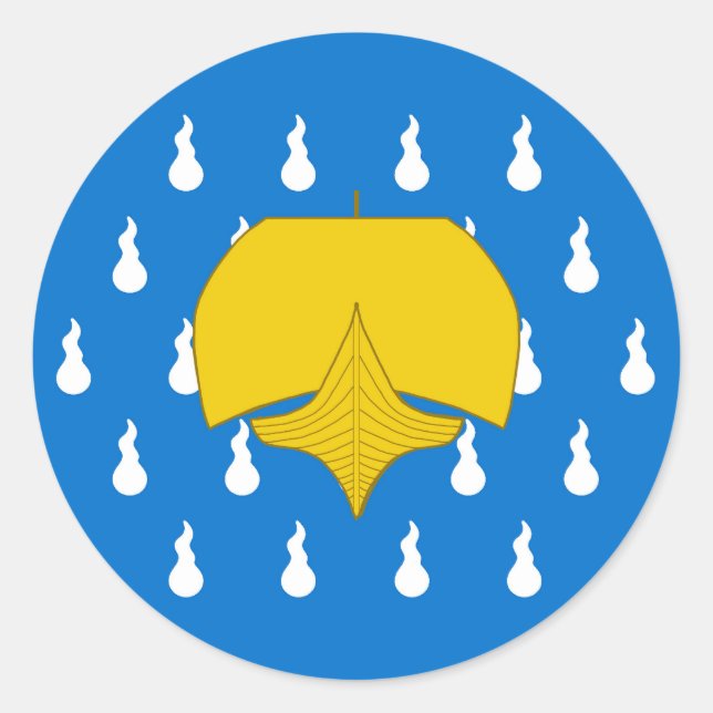 Barony of Stormhold Populace Abzeichen Classic Rou Runder Aufkleber (Vorderseite)