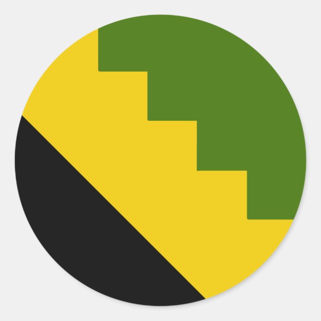 Barony of the Steppes Populace Abzeichen Runder Aufkleber (Vorderseite)