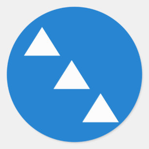 Barony of Three Mountains Populace Abzeichen Runder Aufkleber