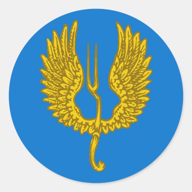 Barony of Windhaven Populace Abzeichen Classic Rou Runder Aufkleber (Vorderseite)