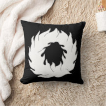 Barony Wiesenfeuer Populace Abzeichen Throw Pillow