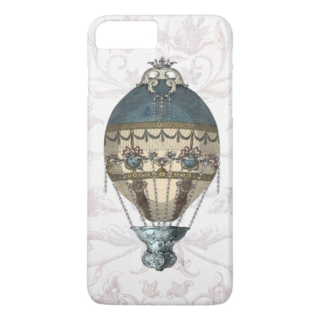 Baroque Balloon Blue & Cream Case-Mate iPhone Hülle (Rückseite)