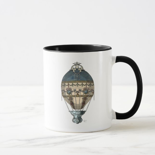 Baroque Balloon Blue & Cream Tasse (Rechts)