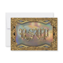 Baroque Barnetcue Formal Beautiful RSVP Card