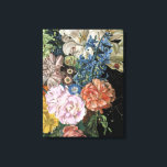 Baroque Floral - Bouquet Leinwanddruck<br><div class="desc">Barock Floral II von Melissa Wang. Verschiedene,  nahe,  helle Blume im barocken Stil.</div>
