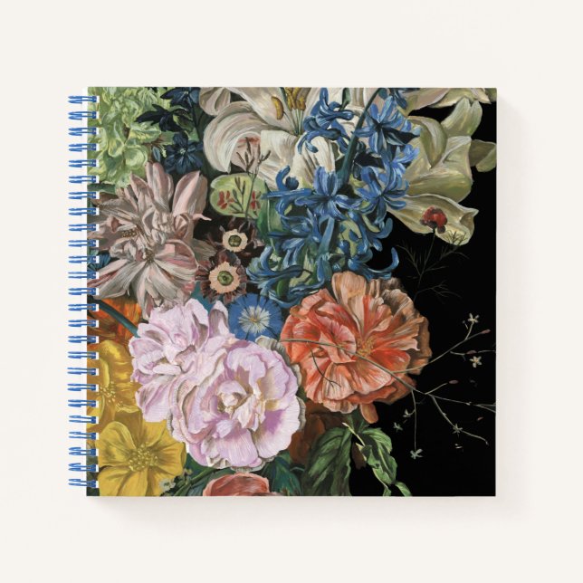 Baroque Floral - Bouquet Notizbuch (Vorderseite)