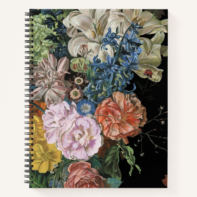 Baroque Floral - Bouquet Notizbuch (Vorderseite)